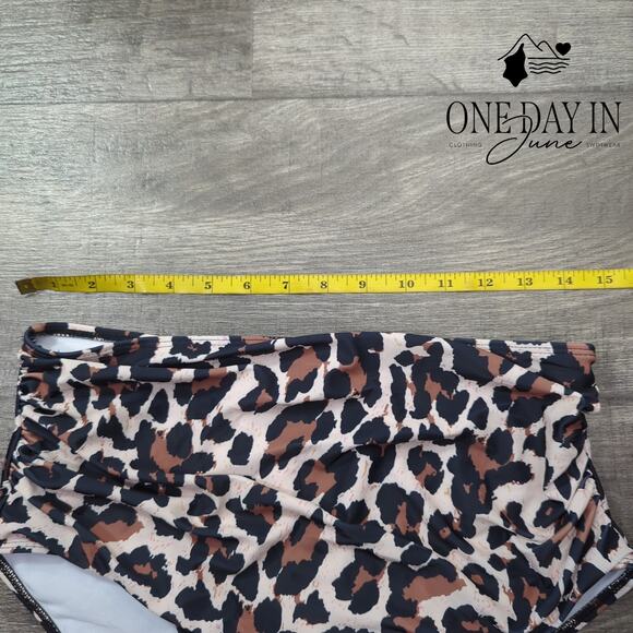 Adisputent High Waist Flounce Bikini Swimsuit Size L - Picture 5 of 7